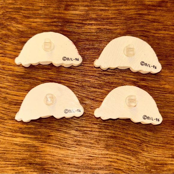 Qty 4 Rainbow Buttons Post Sewing Crafts Scrap Booking 1.5” - Picture 2 of 3